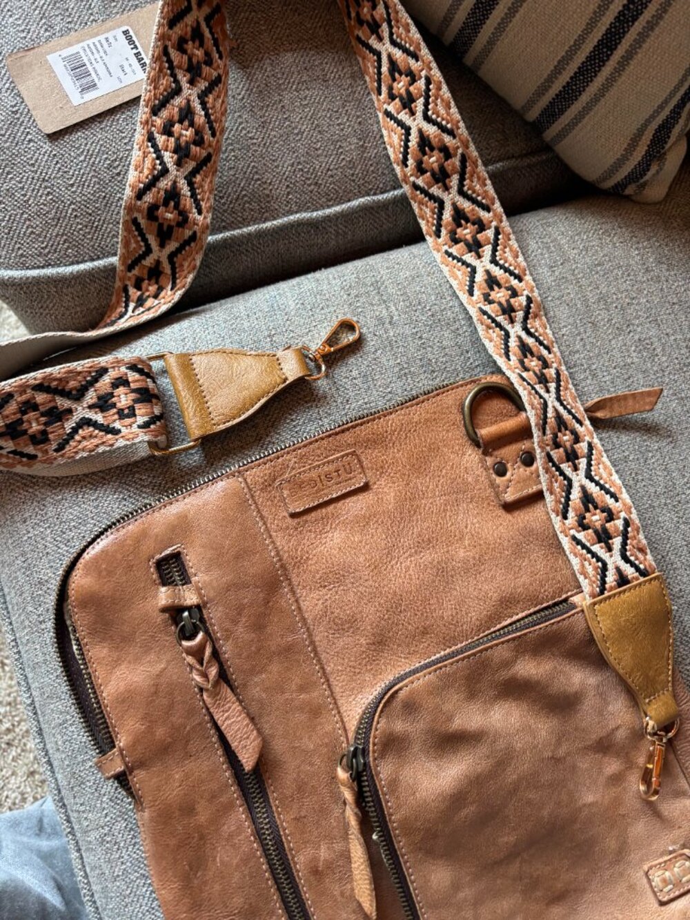Bed Stu crossbody Aiken tan purse - Picture 2 of 2